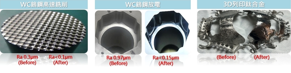 微粒子噴射鏡面拋光應用案例 - 乾式鏡面拋光應用